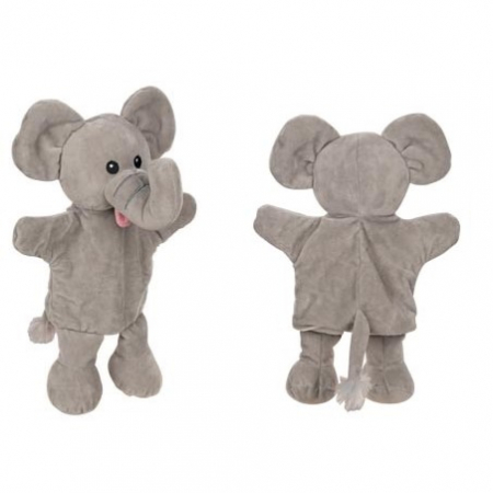 Figurine - Papusa de mana cu animale - girafa, elefant si maimuta