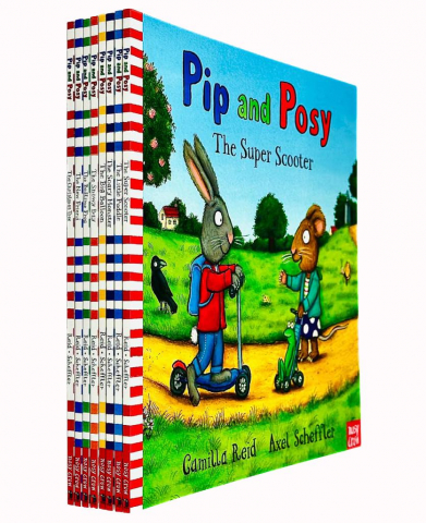 3-5 ani - Pip And Posy Series Books 1-8 Collection Set By Axel Scheer(The Christmas Tree,The Snowy Day,Scary Monster,New Friend,The Little Puddle & More!),Axel Scheffler - Editura NosyCrow