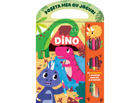 Poșeta Mea Cu Jocuri - Dinozauri, - Editura Mimorello