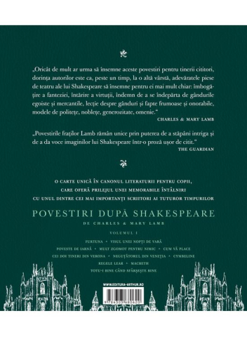 Povestiri Dupa Shakespeare Vol.1, Charles Lamb, Mary Lamb, William Shakespeare - Editura Art [1]