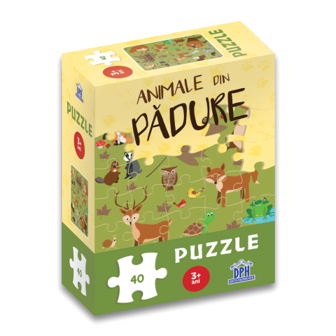 Grupe de varsta - Puzzle: Animale Din Padure,  - Editura DPH