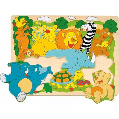 Puzzle - Puzzle Din Lemn - Animale Africane