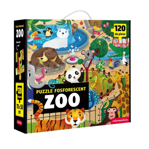 Edituri - Puzzle Fosforescent Zoo,  - Editura Mimorello