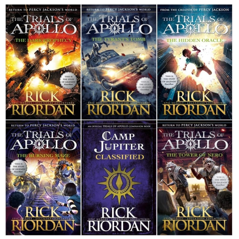 Carte straina - Rick Riordan The Trials Of Apollo 6 Books Collection Set (Books 1-5 [Pb], Camp Jupiter Classified [Hb]),Rick Riordan  - Editura Puffin Ltd