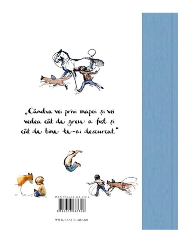 Sa-Ti Amintesti Mereu. Baiatul, Cartita, Vulpoiul, Calul Si Furtuna,  

"Cândva Vei Privi Înapoi

Și Vei Vedea Cât De Greu A Fost Și

Cât De Bine Te-Ai Descurcat." - Editura Art [1]