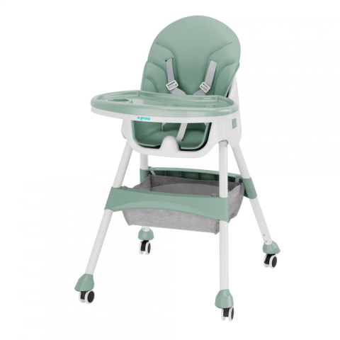 Baby - Scaun de masa 2 in 1, pliabil, verde