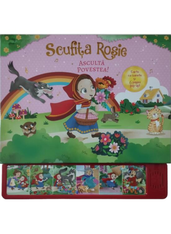 Editura Flamingo - Scufita Rosie Asculta Povestea + Pop-Up, - Editura Flamingo