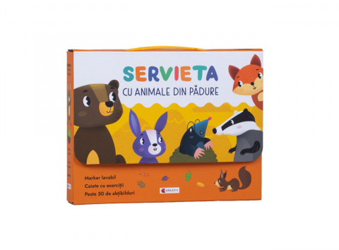 Carti - Servieta Cu Animale Din Padure, - Editura Kreativ