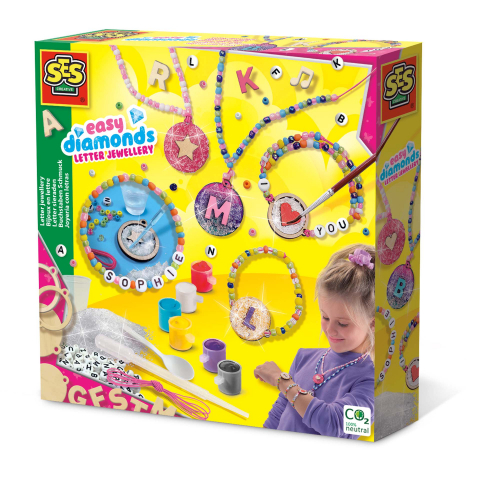 Toate jucariile - Set Creativ - Bijuterii Cu Margele Cu Litere