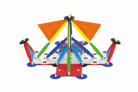 Set de constructie magnetic Supermag Projects Multicolor, 85 piese [5]