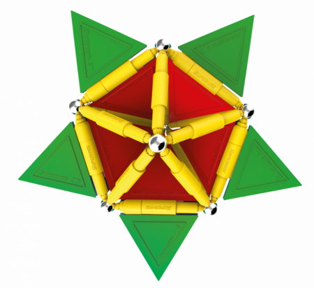 Set de constructie magnetic Supermag Tags, 67 piese [6]