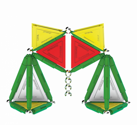 Set de constructie magnetic Supermag Tags, 67 piese [8]