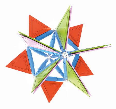 Set de constructie magnetic Supermag Trendy, 67 piese [2]