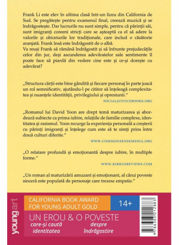 Sincer Indragostit, David Yoon - Editura Art [1]