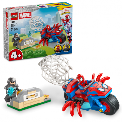 Jucarii - SPIDEY PE MOTO. VS RHINO  LEGO11206