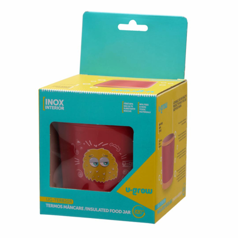 Termos mancare ,820ml ,rosu, U-Grow [4]