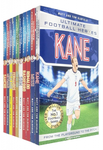 Carti - Ultimate Football Heroes Collection 10 Books Set Rashford, Ronaldo, Messi, Kane, Son, Grealish, Fernandes, Haaland, Neymar, Sancho, - Editura