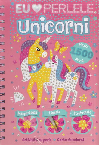 0-2 ani - Unicorni - Activitati Cu Perle, - Editura Flamingo