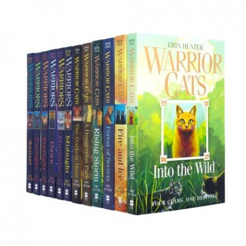 Carti - Warrior Cats Series 1 And 2 - The Prophecies Begin And The New Prophecy By Erin Hunter 12 Books Set,Erin Hunter - Editura Harper Collins