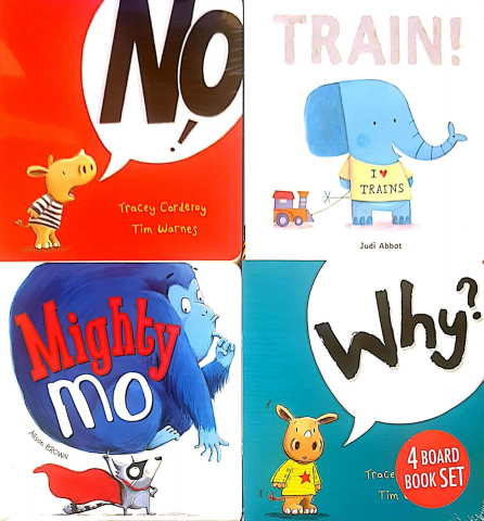3-5 ani - Why?, Train!, Mighty Mo, No! 4 Books Collection Set, - Editura