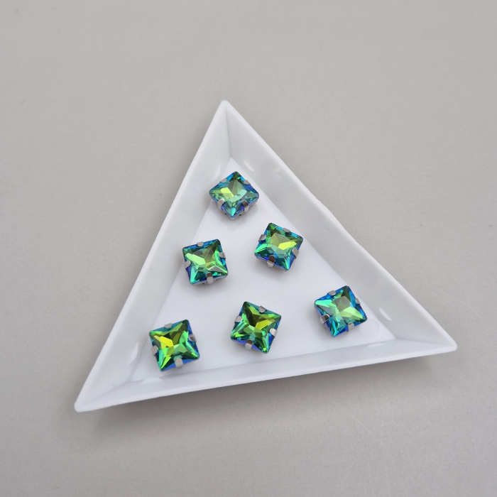 Stras 8mm patrat fruit green RB [1]