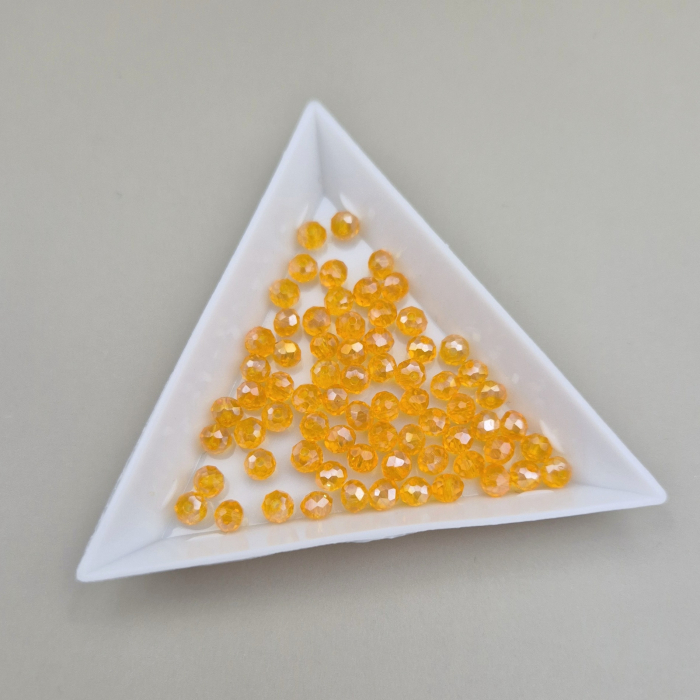 Margele 3x4mm fatetate portocaliu AB [1]