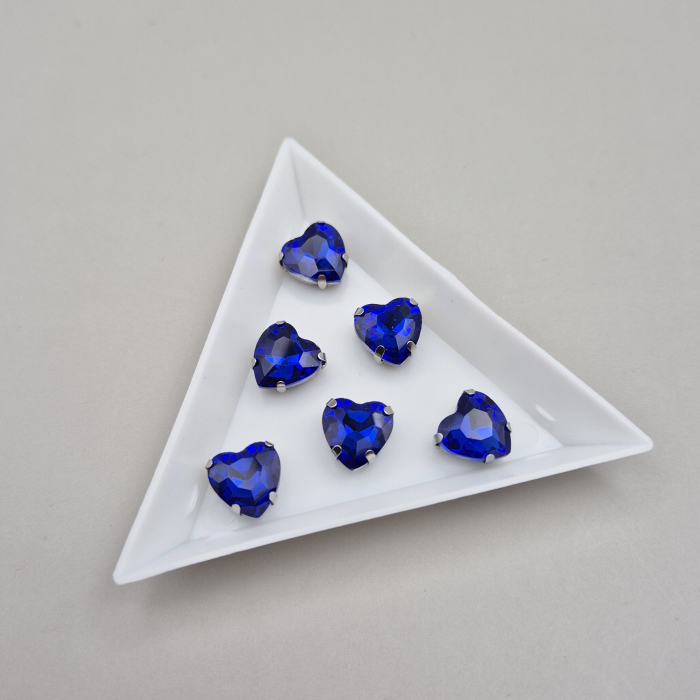 Stras inima 10mm safir [1]