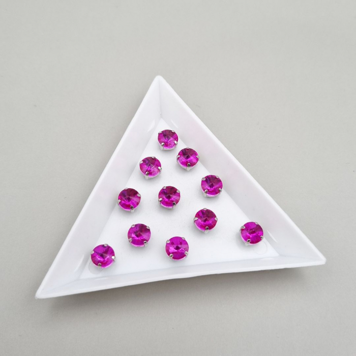 Stras rotund 6mm fucsia [1]