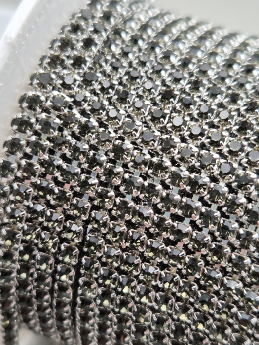 Lant strasuri grafit 2mm/2.5mm [2]