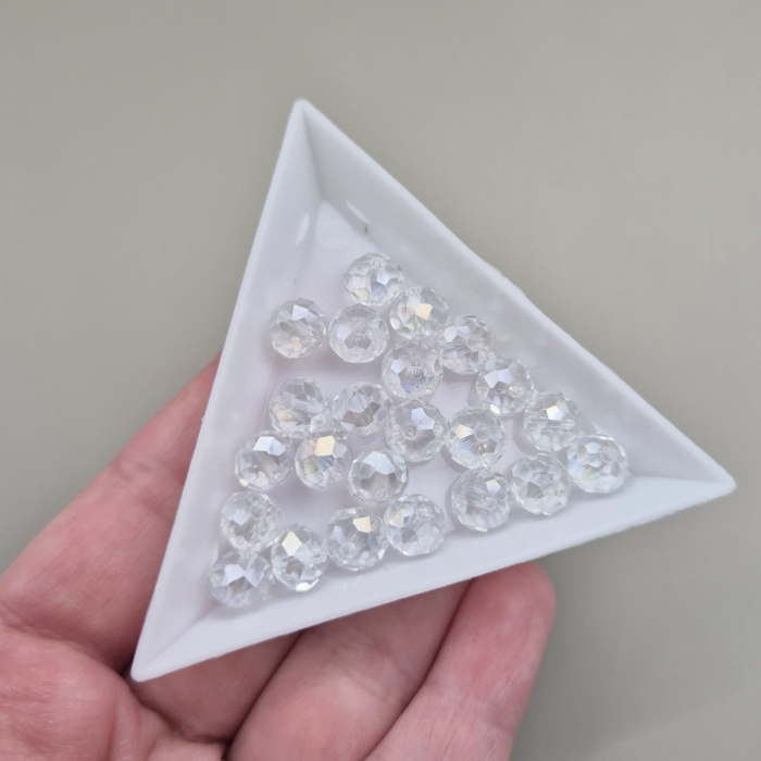 Margele 8x6mm clear AB [1]