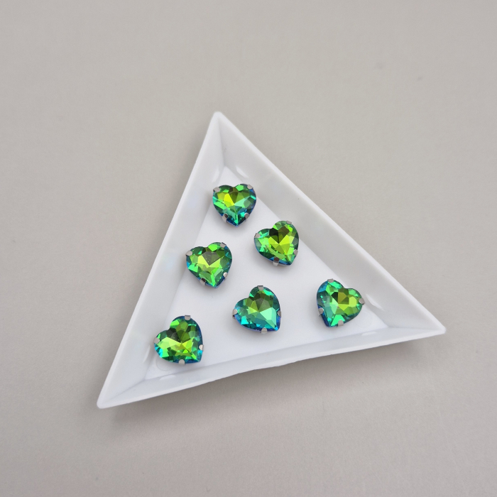 Stras inima 10mm fruit green RB [1]