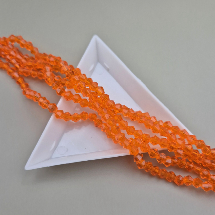 Margele 4mm biconice portocaliu [1]