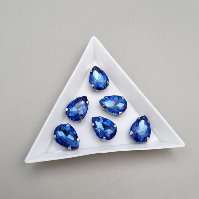 Stras Lacrima 10x14mm Safir deschis [1]