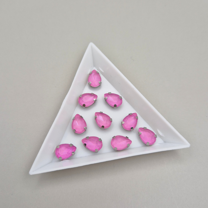 Stras Lacrima 7x10mm Rose jelly [1]