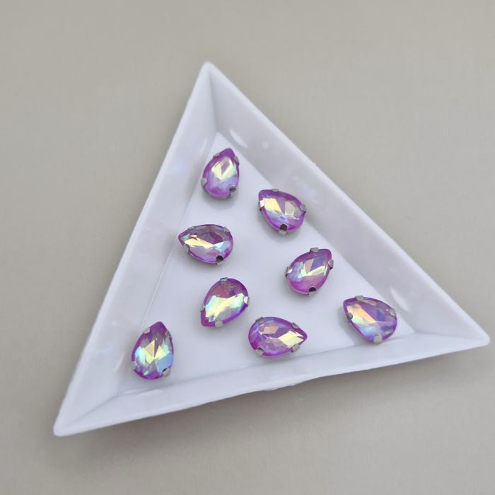 Stras 7x10mm lacrima mov AB [1]