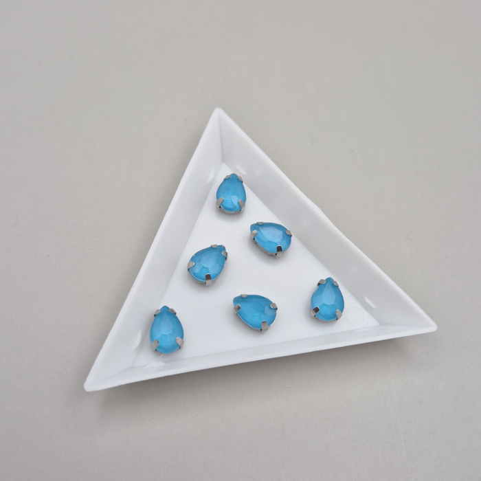 Stras lacrima 7x10mm blue zircon jelly [1]