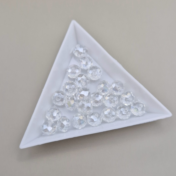 Margele 8x6mm clear AB [2]