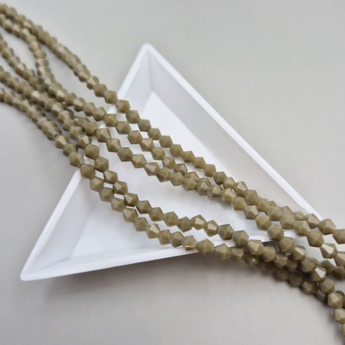 Margele biconice 3mm khaki [1]