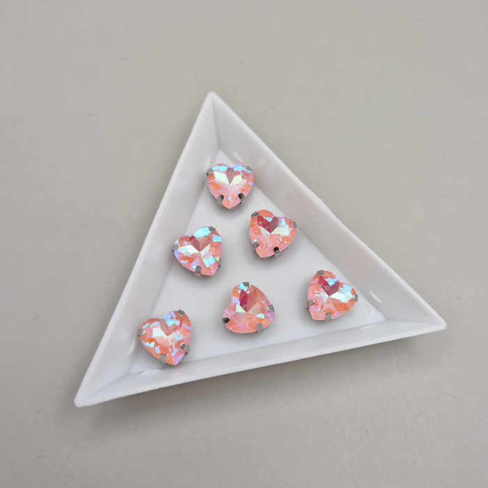 Stras inima 10mm peach pink AB [1]