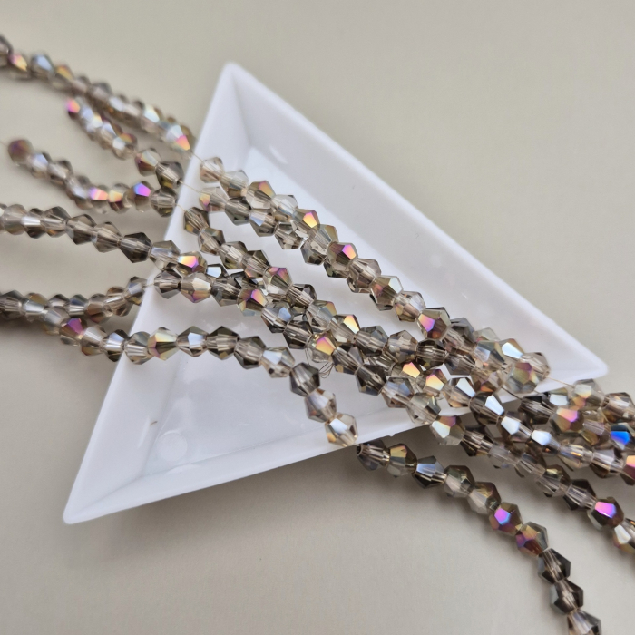 Margele 4mm biconice maroniu AB [1]