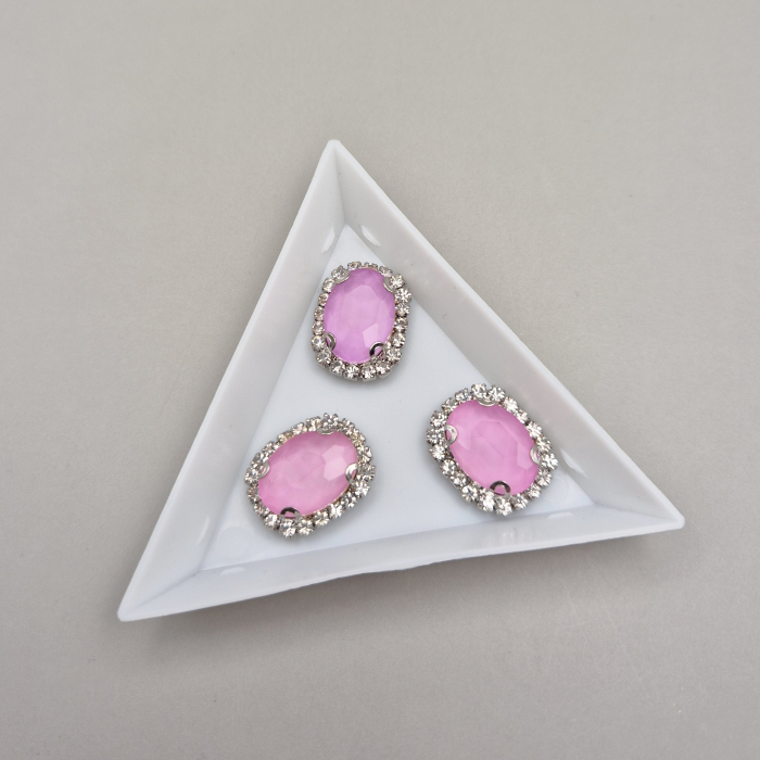 Stras oval roz jelly 10x14mm [1]