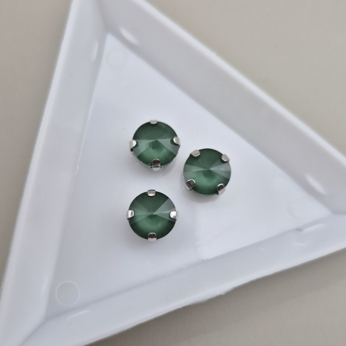 Stras 8mm rotund verde inchis jelly [1]