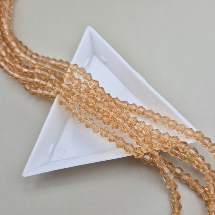 Margele 4mm biconice amber [1]