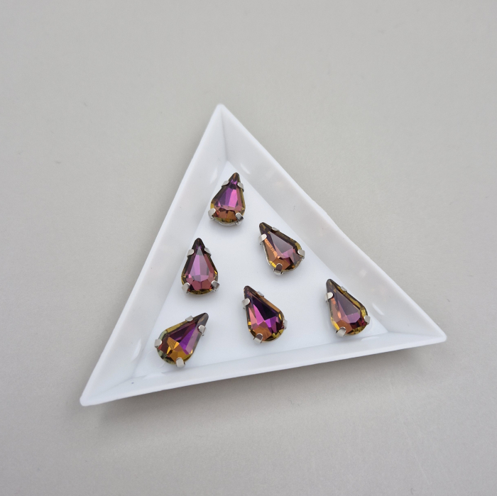Stras lacrima 8x13mm amethist RB [1]