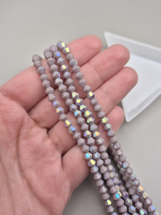 Margele biconice 4mm lila AB [1]