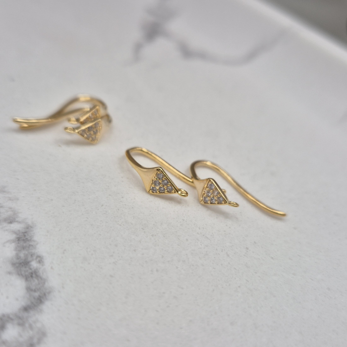 Baze cercei Aurii 21x5mm [1]
