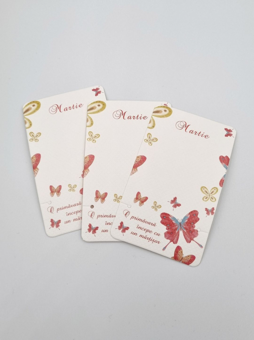 Cartonase martisor 9x5.5cm texturate - set 20 buc [1]