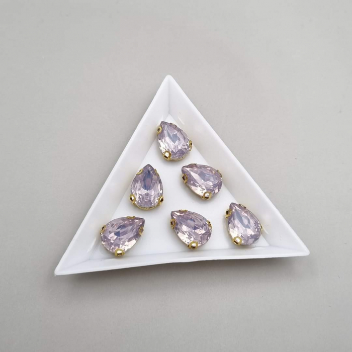 Stras lacrima, material rasina, 10x14mm, Lila opal. [1]