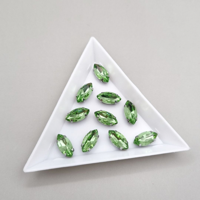 Stras Frunza Peridot 6x12mm [1]