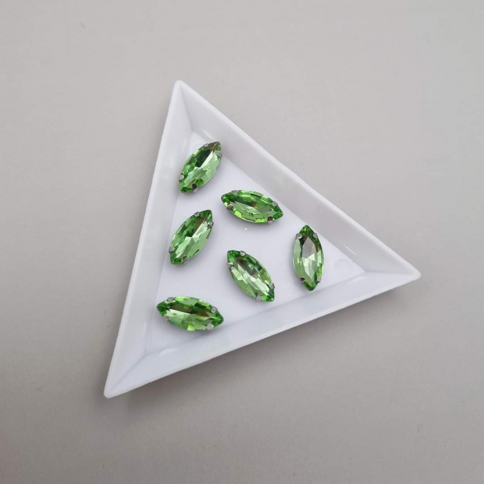Stras Frunza Peridot 7x15mm [1]